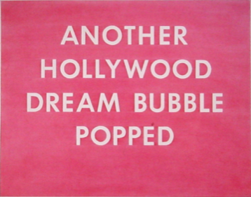 Work by Edward Ruscha